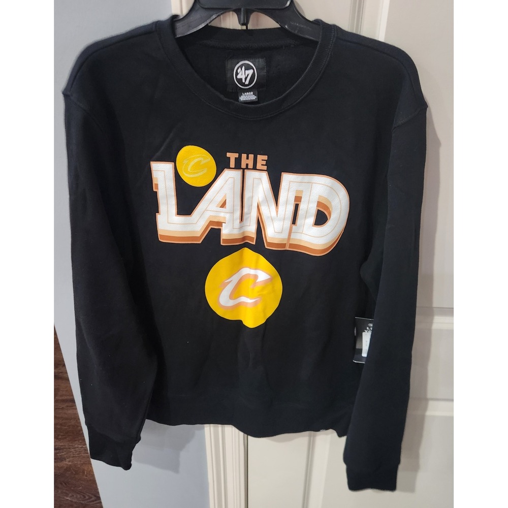 47 Brand Cleveland Cavaliers The Land Kids Sweatshirt Black Large NBA Basketball